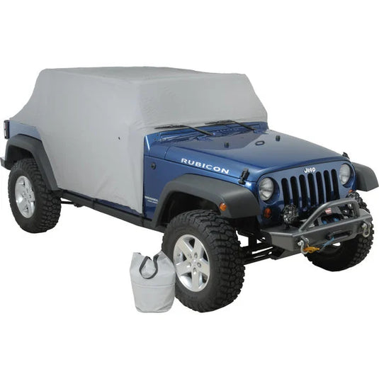 Vertically Driven Products 501163 Full Monty Cab Cover with Half Door Ears in Gray for 07-18 Jeep Wrangler Unlimited JK 4 Door