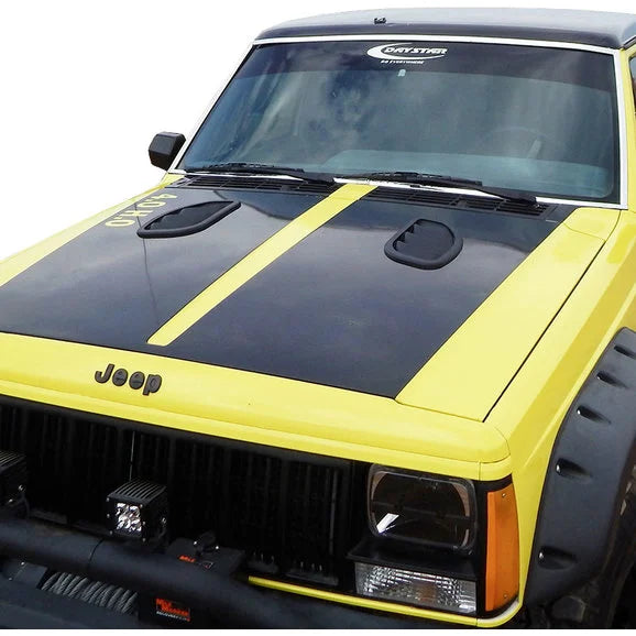 Daystar KJ71052BK Side Hood Vents for 84-01 Jeep Cherokee XJ & Comanche MJ