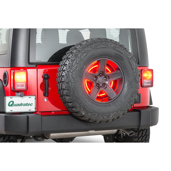 Load image into Gallery viewer, Rugged Ridge 11585.04 3rd Brake Light LED Ring for 87-18 Jeep Wrangler YJ, TJ, &amp; JK
