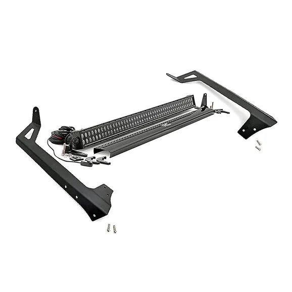 Load image into Gallery viewer, Rough Country 50in LED Light Bar Kit with Windshield Mounts for 07-18 Jeep Wrangler JK
