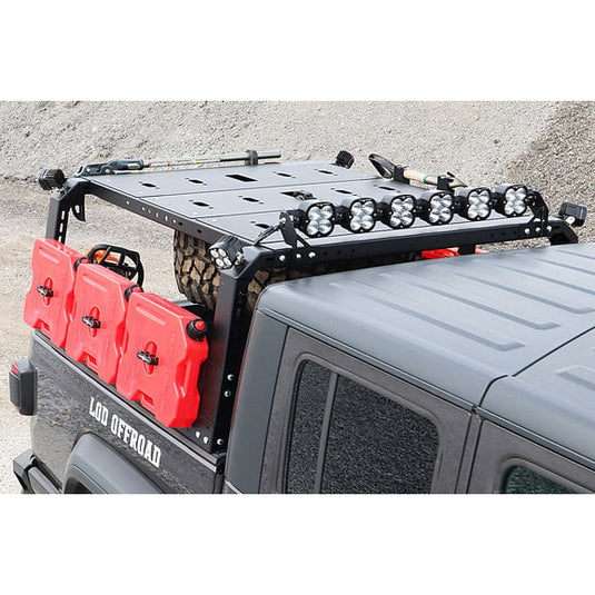 LoD Offroad JLM2021 Black Ops Bed Rack Light Bar Mount for 20-24 Jeep Gladiator JT