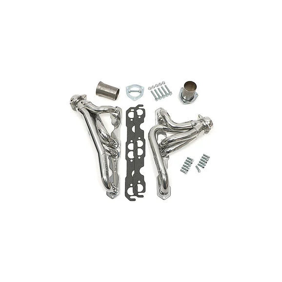 Hedman Hedders 69676 Header with High Temp Coating for 76-86 Jeep CJ-5, CJ-7 & CJ-8 with Small Block Chevy Engine (Under Chassis Exit)