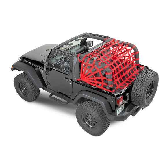 Load image into Gallery viewer, Dirtydog 4X4 Rear Spider Netting for 07-18 Jeep Wrangler JK 2 Door
