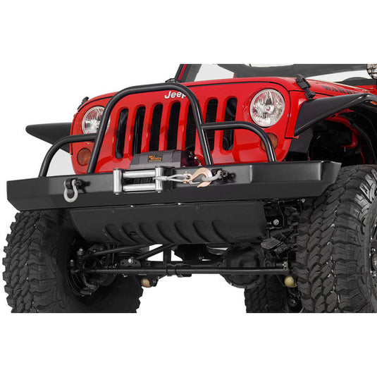 Warrior Products Front Rock Crawler Bumper with Winch Mount for 07-18 Jeep Wrangler JK