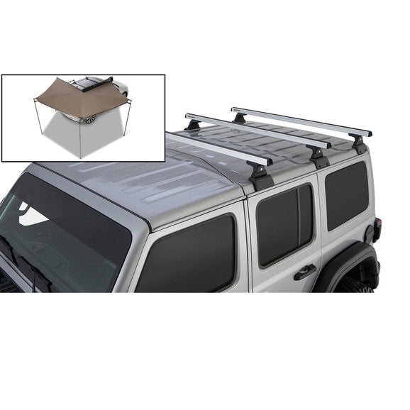 Load image into Gallery viewer, Rhino-Rack 3-Bar Backbone Roof Rack with Quick Mount Legs for 18-24 Jeep Wrangler JL Unlimited with Hardtop
