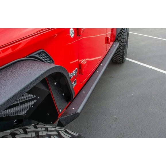 Load image into Gallery viewer, DV8 Offroad SRGL-02 Bolt-on Side Step Sliders for 20-24 Jeep Gladiator JT
