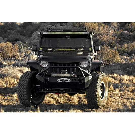 ZROADZ Z344813-KIT Hood Hinge LED Kit with 20" Light Bar & 6" LED Single Row Slim Light Bar-Pair for 07-18 Jeep Wrangler JK