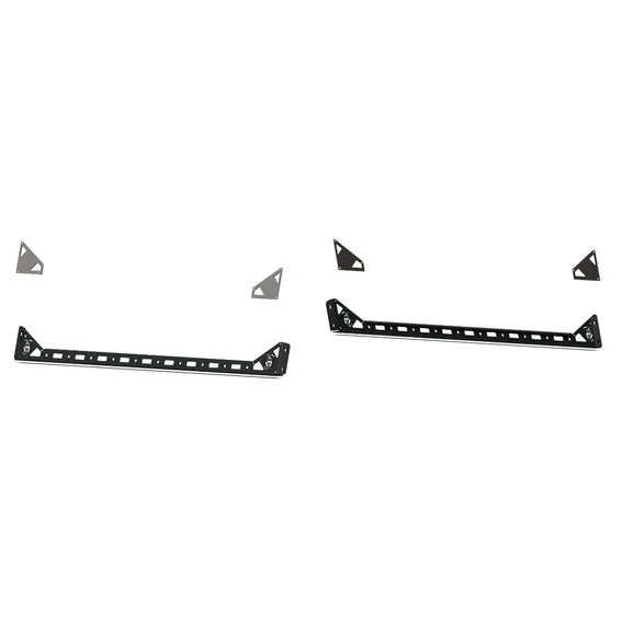 Load image into Gallery viewer, Road Armor 500BRS-SMK-415 Treck Dual Lower 5 Ft. Bed Accessory Rail Mount Pair for 20-24 Jeep Gladiator JT
