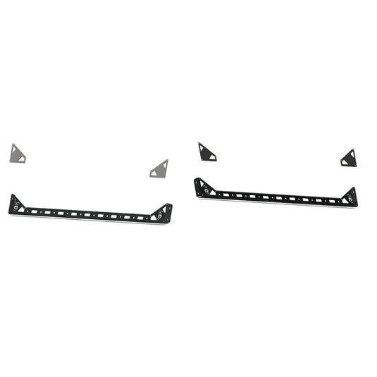 Road Armor 500BRS-SMK-415 Treck Dual Lower 5 Ft. Bed Accessory Rail Mount Pair for 20-24 Jeep Gladiator JT