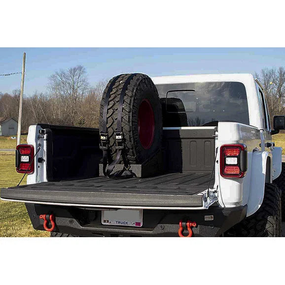 Fishbone Offroad FB21301 Universal In-Bed Tire Carrier for 20-24 Jeep Gladiator JT