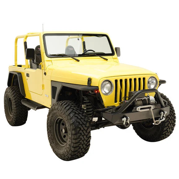 Load image into Gallery viewer, Paramount Automotive 51-0041 Steel Front Fender w/ Mesh Insert &amp; LED Turn Signal for 97-06 Jeep Wrangler TJ &amp; Unlimited TJ
