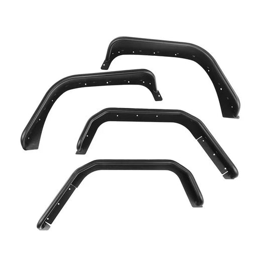 Rugged Ridge 11615.48 Front & Rear Steel Tube Fender Flares for 07-18 Jeep Wrangler JK