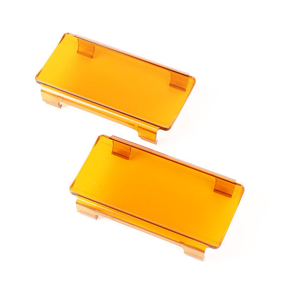 Load image into Gallery viewer, Rugged Ridge 6&quot; LED Light Cover in Amber (Pair)
