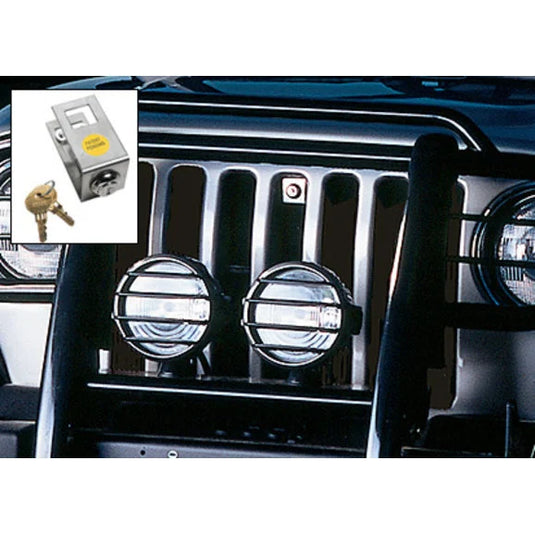 Midwest Specialties HL-4 Hood Lock Kit for 97-06 Jeep Wrangler TJ & Unlimited with Forward Latch Pull