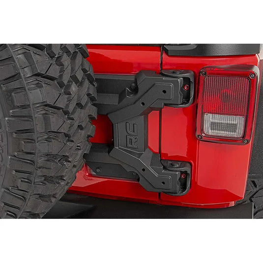 Rough Country 10523 Hinged Spare Tire Carrier Kit for 07-18 Jeep Wrangler JK