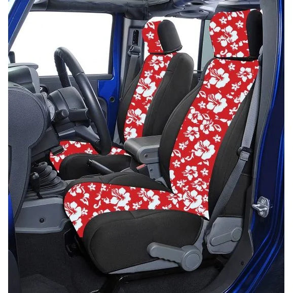 Coverking Custom Front Seat Covers for 07-10 Jeep Wrangler Unlimited JK 4 Door with Seat Height Adjuster