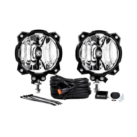 KC HiLiTES Gravity LED Pro6 Single Pair Pack System with Wide Beam Pattern (20 Watts)