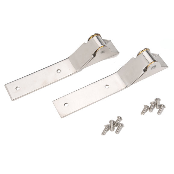 Load image into Gallery viewer, Crown Automotive Stainless Steel Tailgate Hinges for 87-95 Jeep Wrangler YJ
