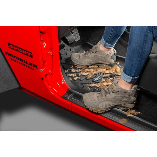 Quadratec Ultimate All Weather Floor Liners for 14-18 Jeep Wrangler JK Unlimited