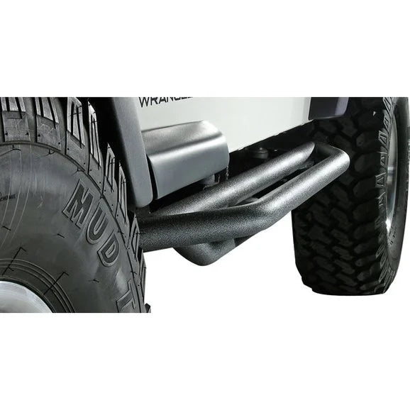 Rugged Ridge 11504.13 RRC Side Armor Guards in Textured Black for 87-06 Jeep Wrangler YJ & TJ