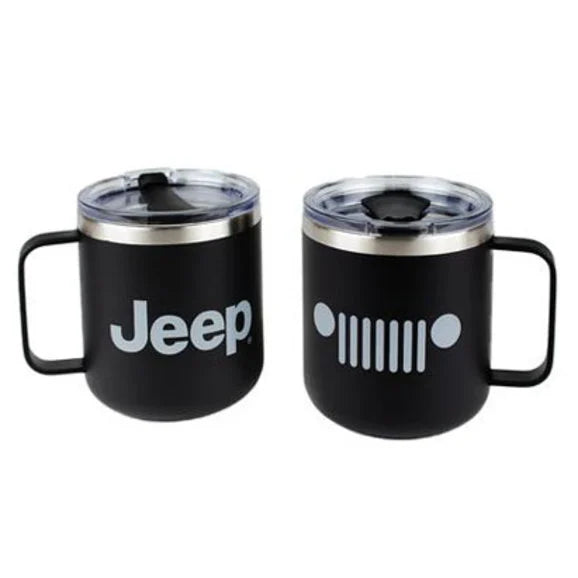 Load image into Gallery viewer, Jeep Merchandise Jeep Logo Powder Coated Camper Mug
