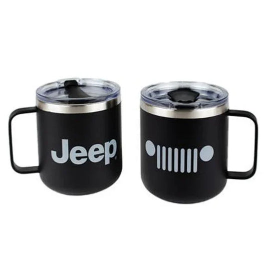 Jeep Merchandise Jeep Logo Powder Coated Camper Mug