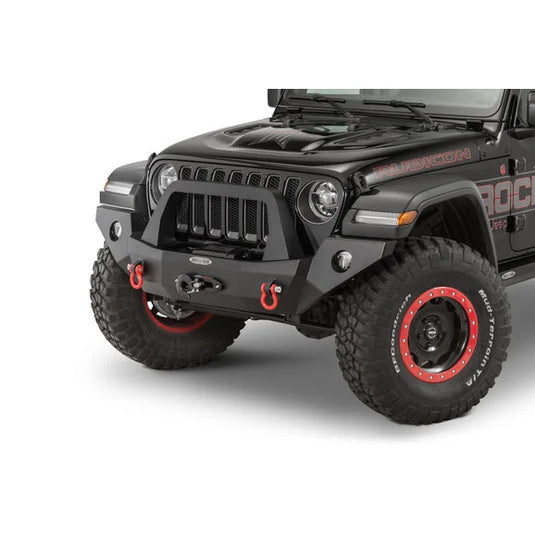 Rock Slide Engineering FB-F-100-JL Rigid Front Bumper with Bullbar & Winch Plate for 18-24 Jeep Wrangler JL & Gladiator JT