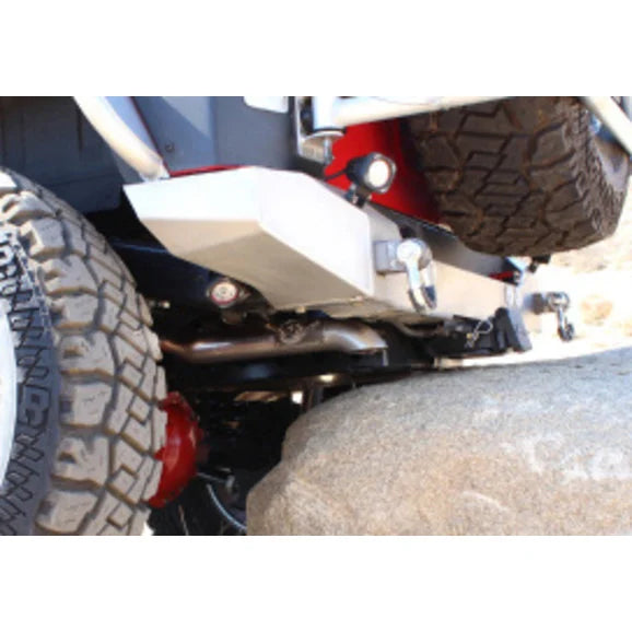 Load image into Gallery viewer, aFe Power 2.5&quot; Scorpion Hi-Tuck Rock Basher Cat-Back Exhaust System for 07-18 Jeep Wrangler and Wrangler Unlimited JK
