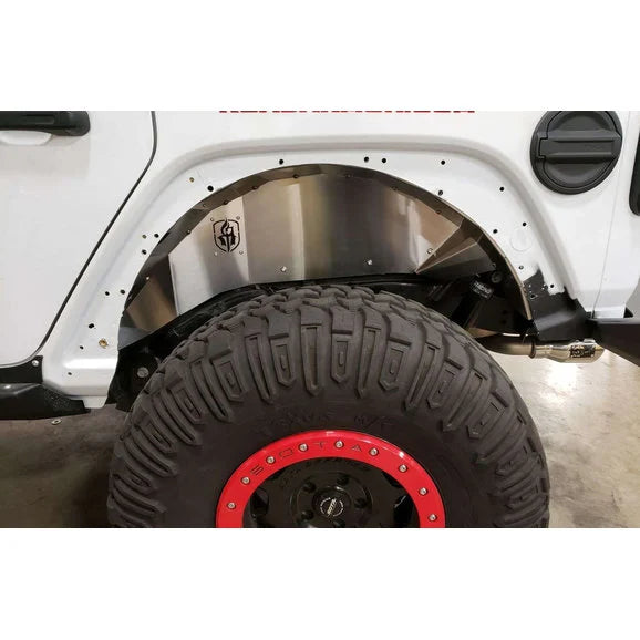 Load image into Gallery viewer, Road Armor Stealth Body Armor Inner Fender Liners for 18-24 Jeep Wrangler JL &amp; Gladiator JT- Bare Stainless Steel
