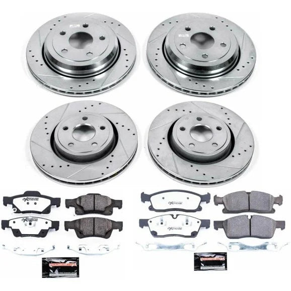 Power Stop K6537-36 Front & Rear Z36 Extreme Performance Truck & Tow Brake Kit for 13-15 Jeep Grand Cherokee WK