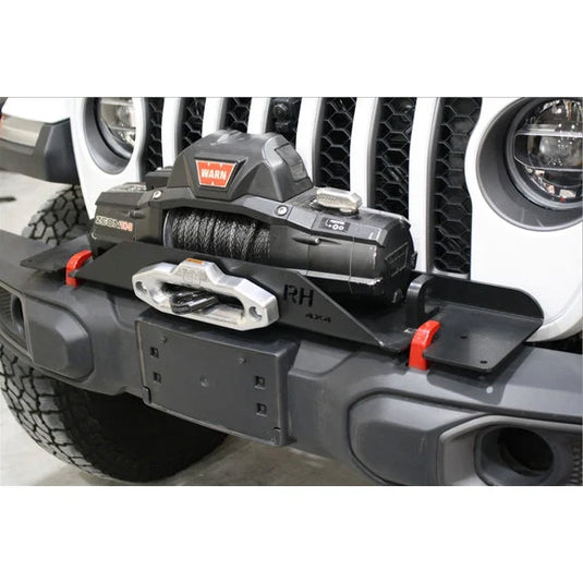 Rock Hard 4X4 RH-90205 Winch Mounting Plate for 18-24 Jeep Wrangler JL & Gladiator JT with Factory Plastic Bumper