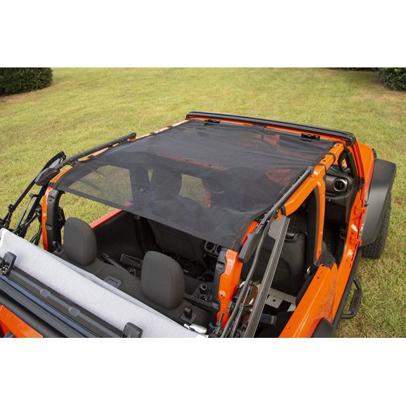 Load image into Gallery viewer, Rugged Ridge 13579.75 Full Eclipse Mesh Sun Shade for 18-23 Jeep Wrangler JL 2-Door
