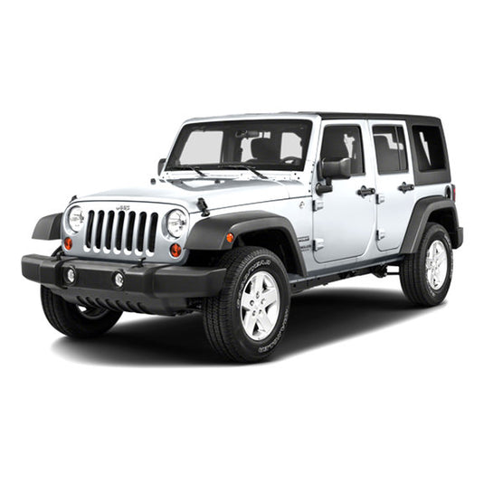 Black Horse Off Road Chrome Door Handle Cover Kit for 07-18 Jeep Wrangler JK Unlimited 4 Door