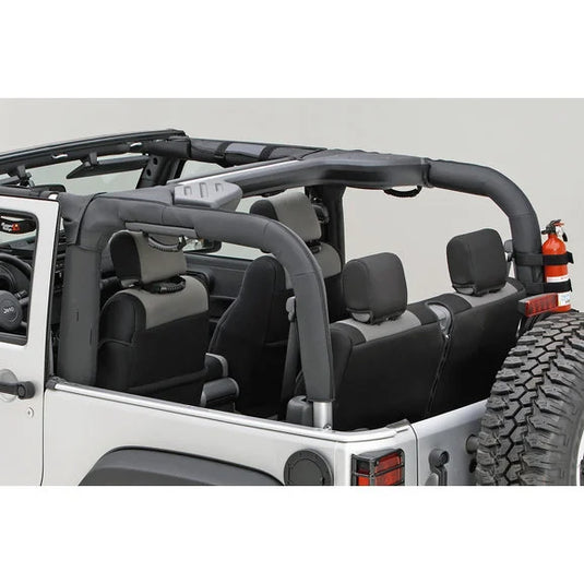 Rugged Ridge 13613.02 Roll Bar Cover in Black for 07-18 Jeep Wrangler JK 2 Door