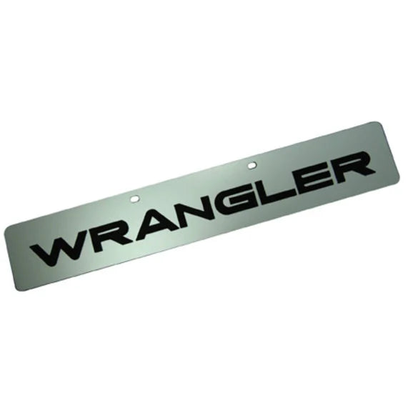 Eurosport Daytona 4423-3 Jeep Trail-Blazer License Plate with Wrangler Logo on Non-Glare Mirror Acrylic