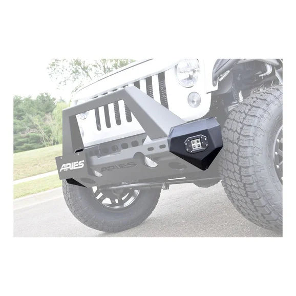 Load image into Gallery viewer, Aries TrailChaser Front Corners Guards with LED Lights for 07-24 Jeep Wrangler JL, JK &amp; Gladiator JT
