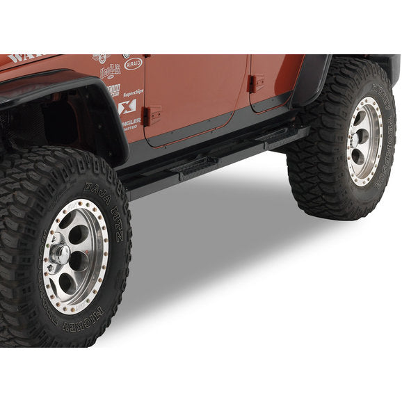 Load image into Gallery viewer, Warrior Products Rock Barz with Four Steps for 07-18 Jeep Wrangler Unlimited JK 4 Door
