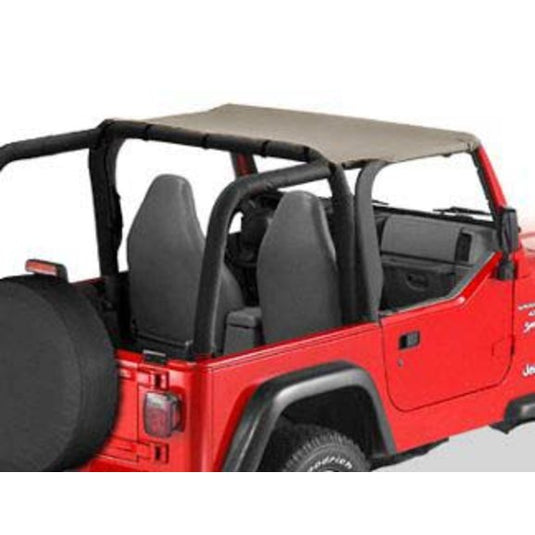 Rugged Ridge 13580.36 Bimini Header Top in Khaki Diamond for 03-06 Jeep Wrangler TJ