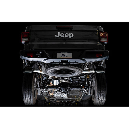 AWE Exhaust 3015-33101 Tread Edition Dual Cat-Back Exhaust For 20-22 Jeep Gladiator JT with 3.6L Engine