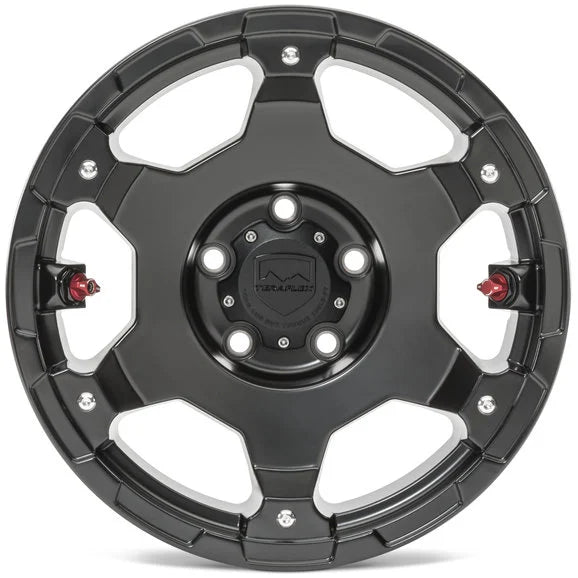 Load image into Gallery viewer, Teraflex Deluxe Nomad Wheel in Metallic Black for 07-24 Jeep Wrangler JL, JK &amp; Gladiator JT
