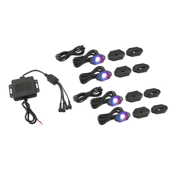 Load image into Gallery viewer, Stinger Off-Road Bluetooth RGB LED Underglow Kit for 07-24 Jeep Wrangler JL, JK &amp; Gladiator JT
