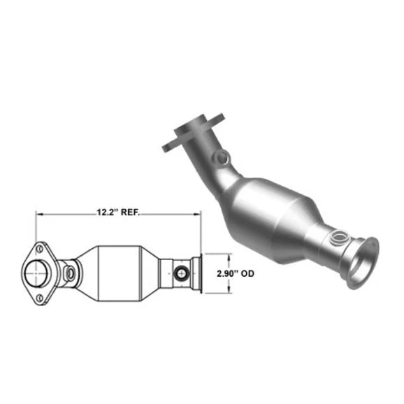 Magnaflow 93237 49 State Direct Fit Front Driver Side Catalytic Converter for 02-03 Jeep Liberty KJ with 3.7L