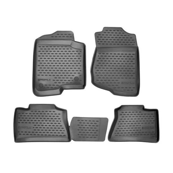 Westin 74-21-41007 Profile Front & 2nd Row Floor Liners for 07-18 Jeep Wrangler JK Unlimited 4-Door