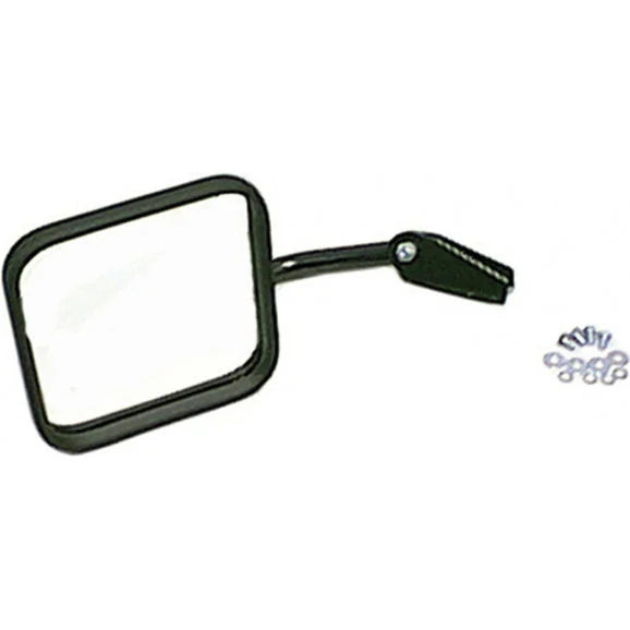 Rugged Ridge 11001.03 Convex Mirror & Arm Pair for 58-86 Jeep CJ-5, CJ-6, CJ-7 & CJ-8 Scrambler