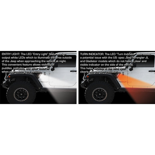 Oracle Lighting 5873-504 Sidetrack Fender LED Lighting System for 07-18 Jeep Wrangler JK