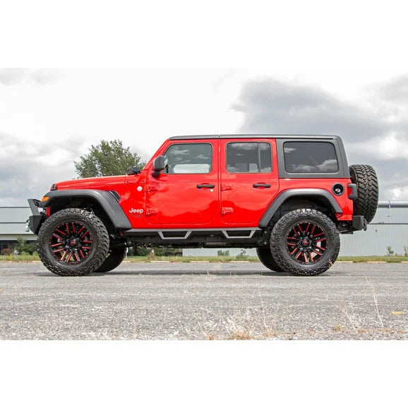 Load image into Gallery viewer, Rough Country 10598 Rear Trail Bumper with Tire Carrier for 18-24 Jeep Wrangler JL
