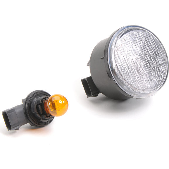 Crown Automotive Clear Parking Lamp with Amber Bulb for 07-18 Jeep Wrangler JK