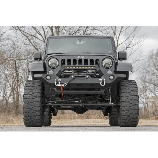 Rough Country 10596 Full Width Front LED Winch Bumper for 07-18 Jeep Wrangler JK