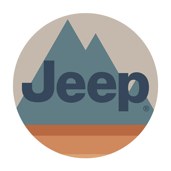 Load image into Gallery viewer, Jeep Merchandise 4&quot; Jeep Logo Circle Jeep Sticker
