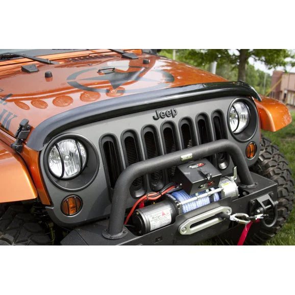 Rugged Ridge 11350.02 Wrap Around Bug Shield in Smoke for 07-18 Jeep Wrangler JK